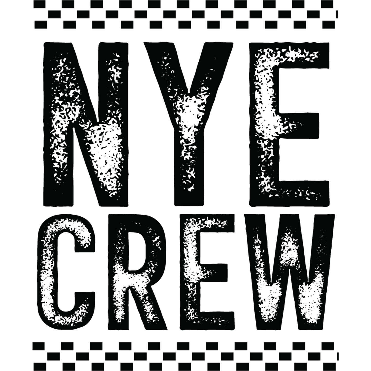 Festive NYE Crew Graphic Design Decor Sign Poster