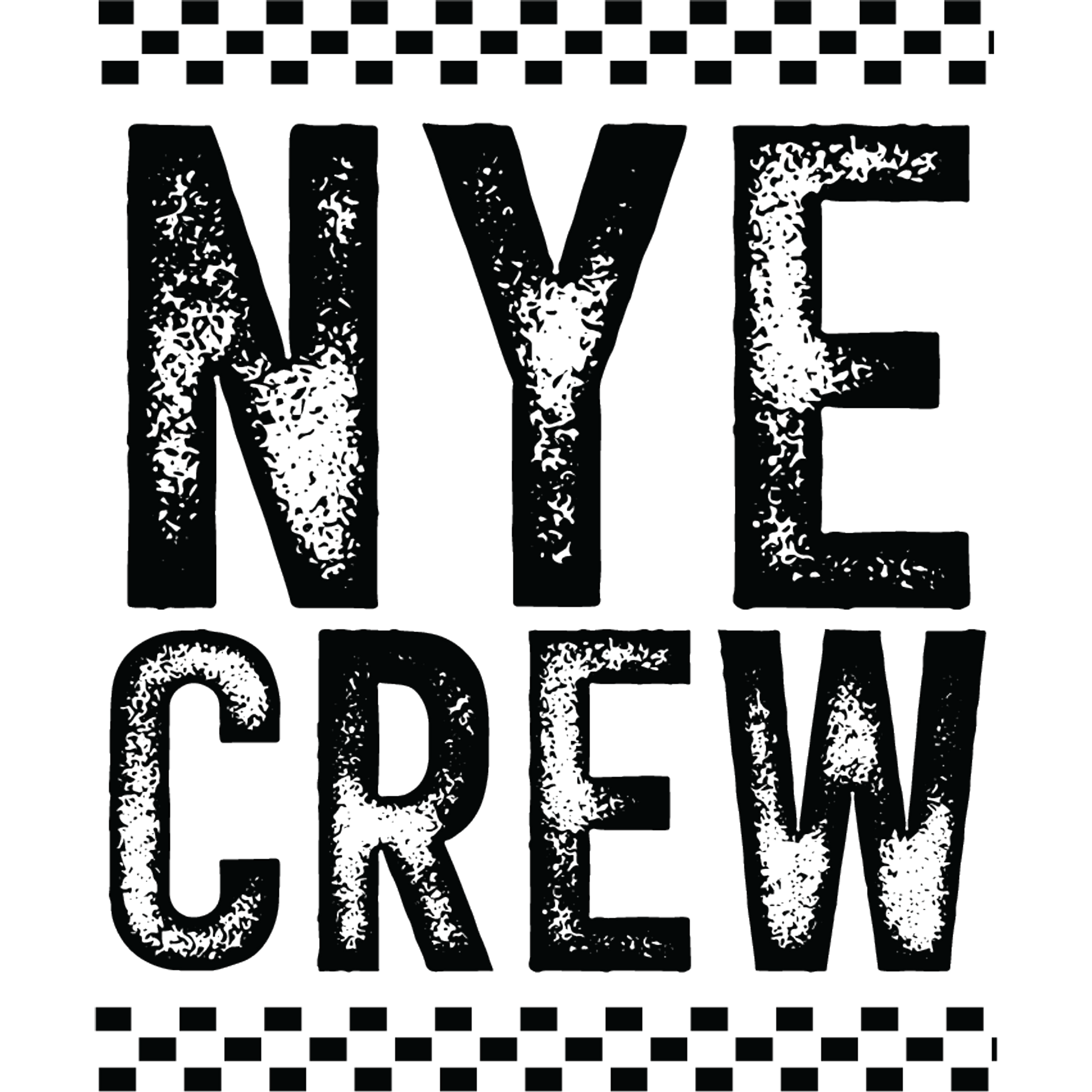Festive NYE Crew Graphic Design Decor Sign Poster