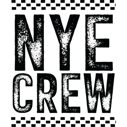Festive NYE Crew Graphic Design Decor Sign Poster