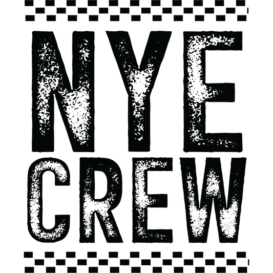 Festive NYE Crew Graphic Design Decor Sign Poster
