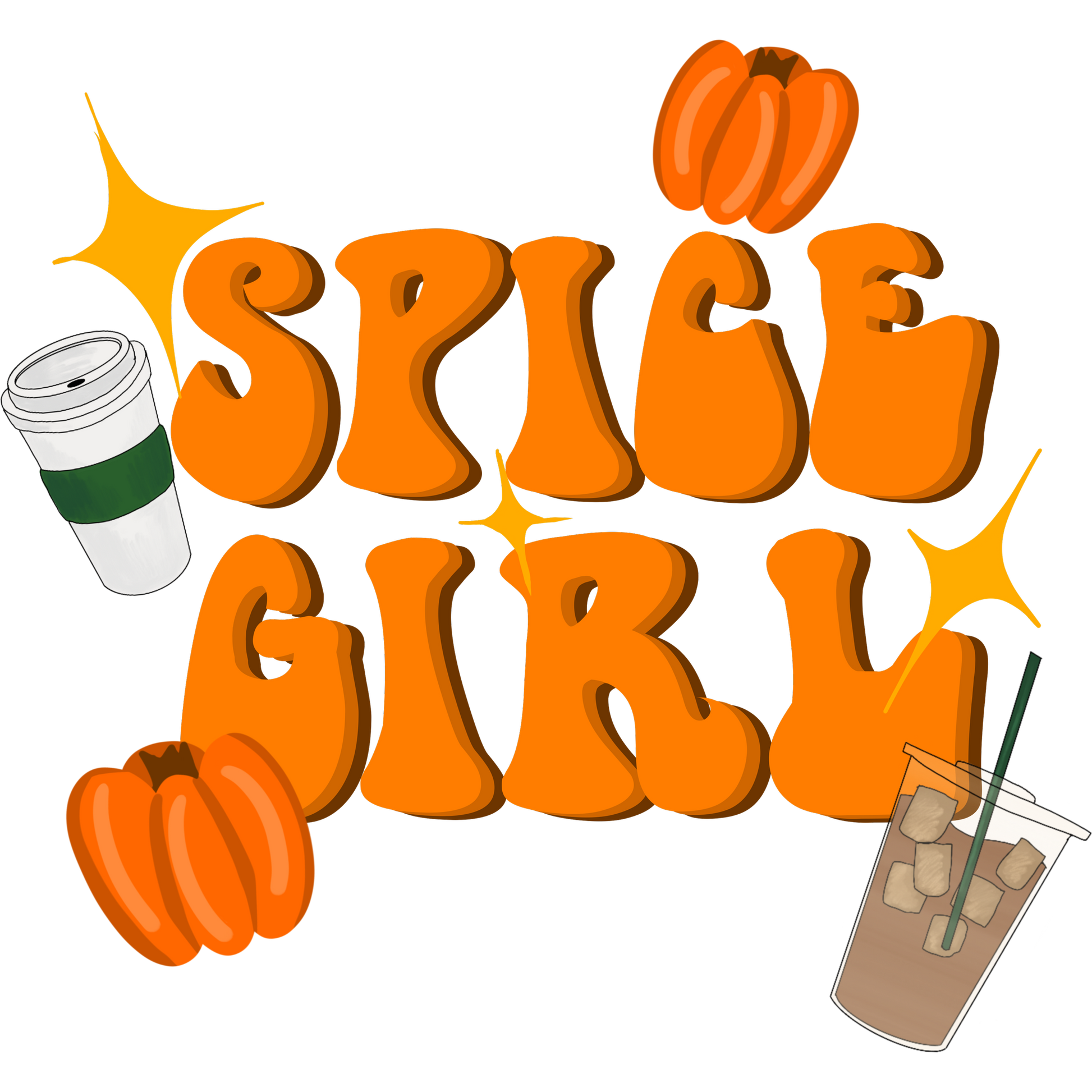 Spice Girl Pumpkin Spice Fall Season Graphic product