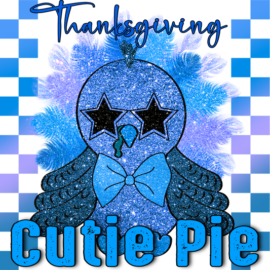 Thanksgiving Cutie Pie sparkly graphic product