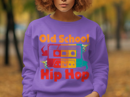 Old School Hip Hop Retro Cassette Tape Sweatshirt