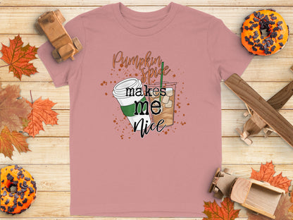 Pumpkin Spice Makes Me Nice Graphic Tee