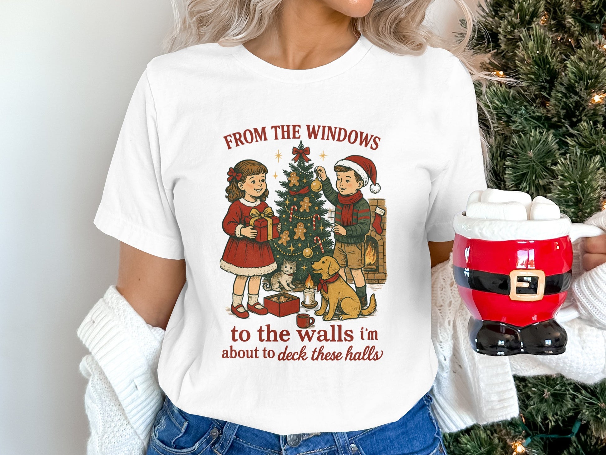 From The Windows To The Walls Christmas T-shirt