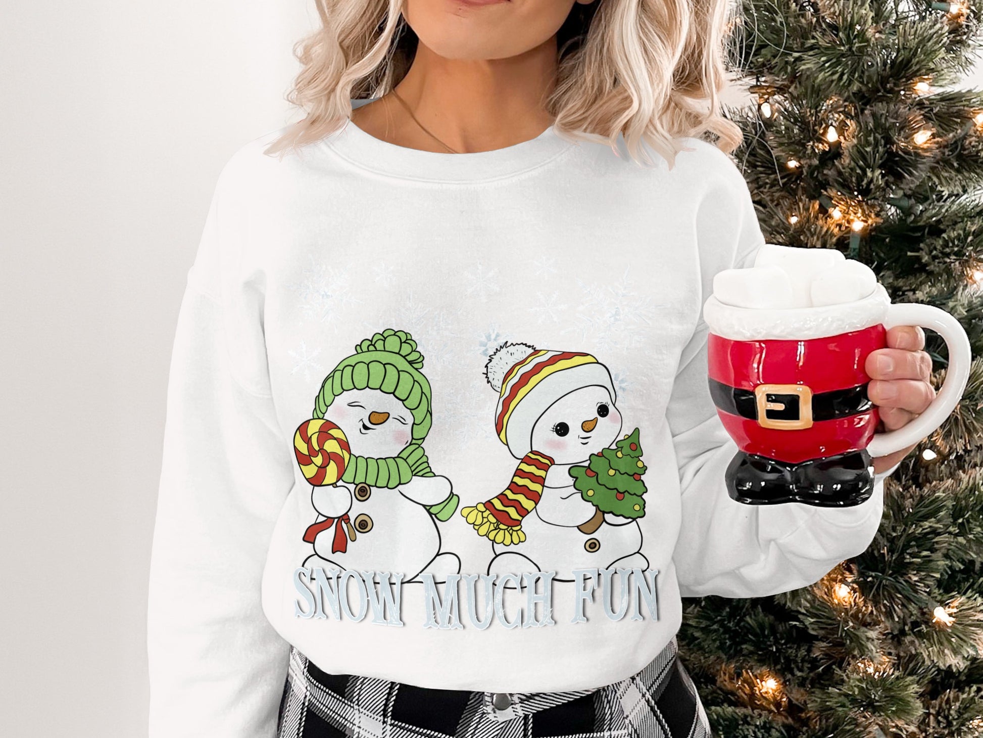 Snow Much Fun Snowmen Graphic Sweatshirt