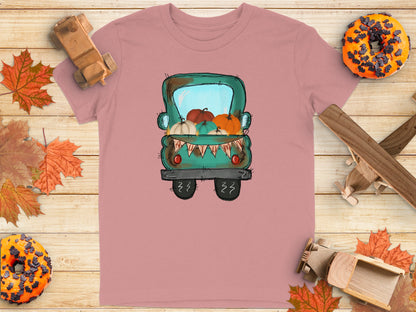 Vintage Truck with Pumpkins Graphic Shirt