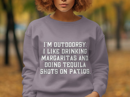 I'm Outdoorsy I Like Drinking Margaritas Tequila Shots product