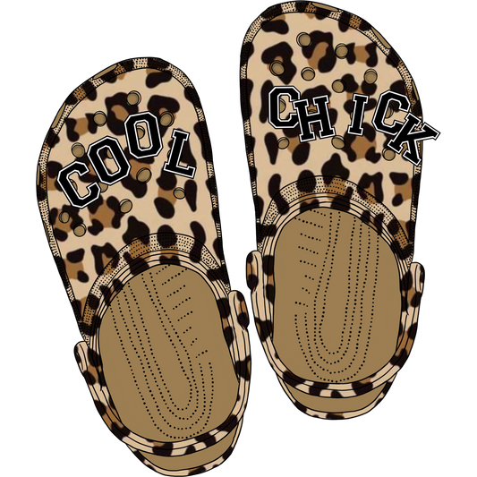 Cool Chick Safari Print Slip-On Clogs