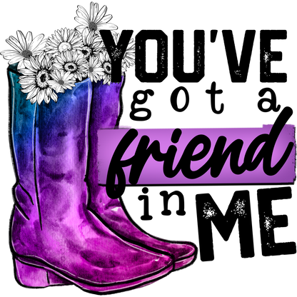 You've Got a Friend Purple Boots Artproduct