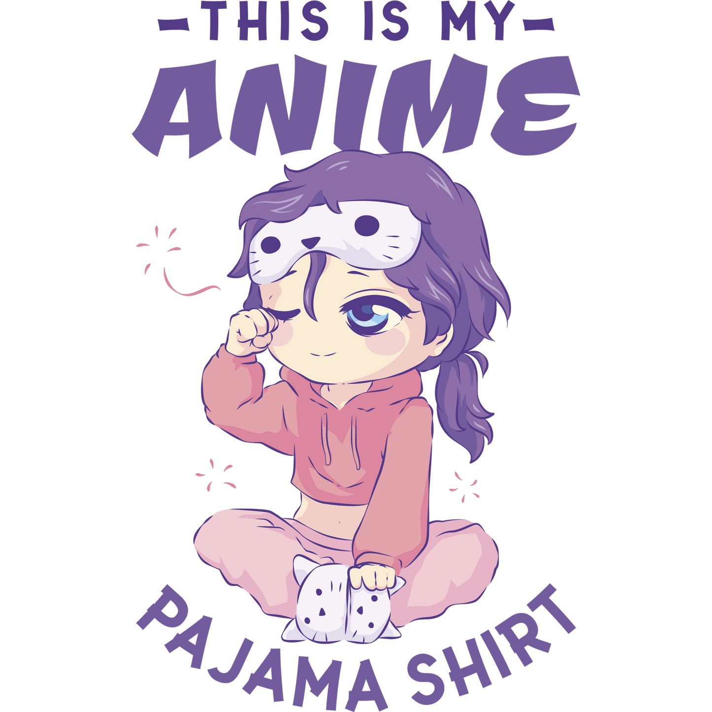 This Is My Anime Pajama Shirt Cute Relaxing Sleepwear
