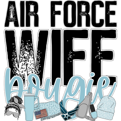 Air Force Wife Bougie Graphic art product