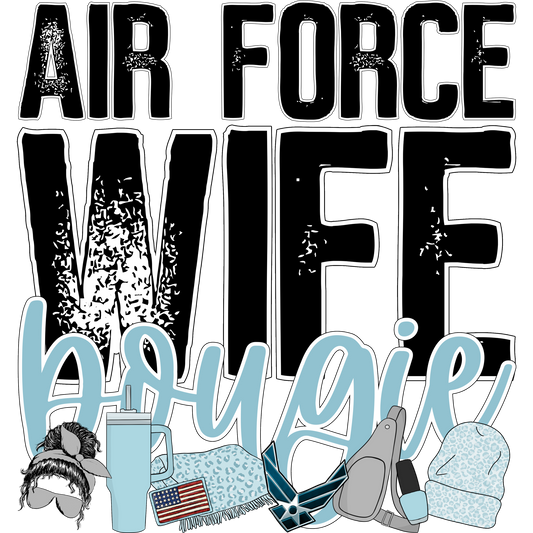 Air Force Wife Bougie Graphic art product