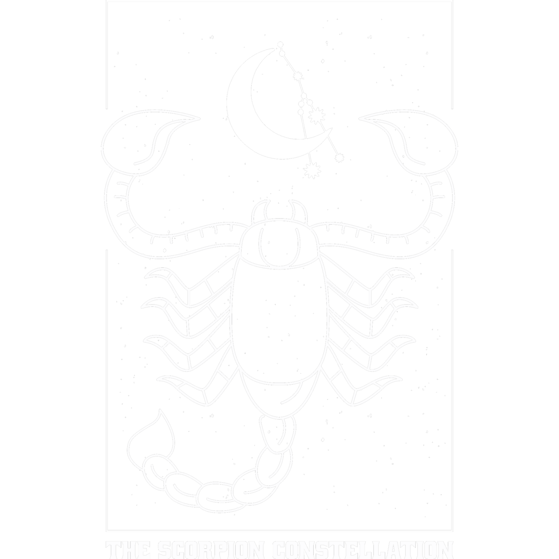 The Scorpion Constellation Wall Artwork Decor Print