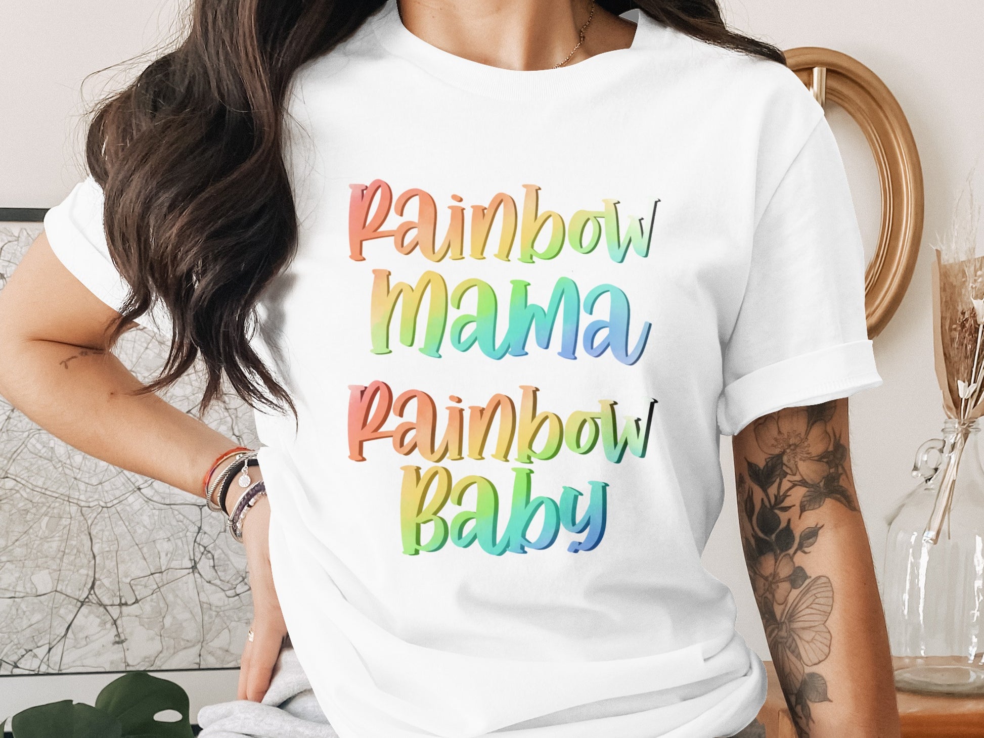 Rainbow Mama Rainbow Baby Graphic Tee