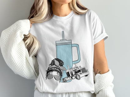 Cozy Cute Plush Animals Ice Beverage and Truck Shirt