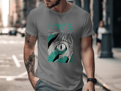 Japanese Anime Eye Illustration T-shirt