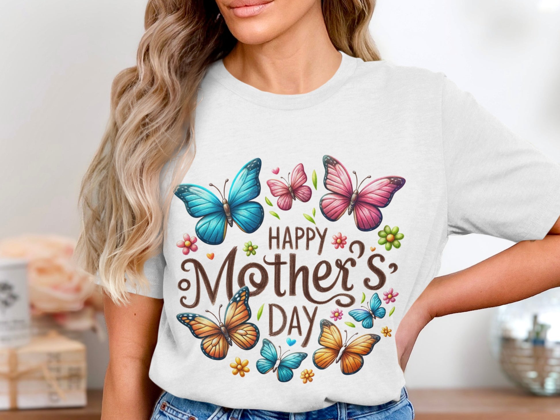 Happy Mother's Day Butterfly Themed Shirt