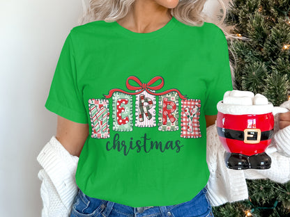 Merry Christmas Graphic Tee Holiday Apparel