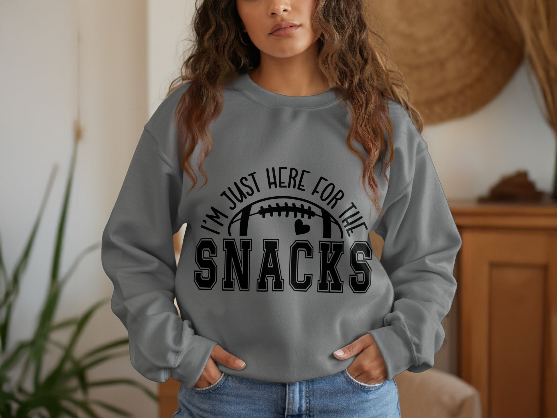 I'm Just Here For The Snacks Graphic Sweatshirt product