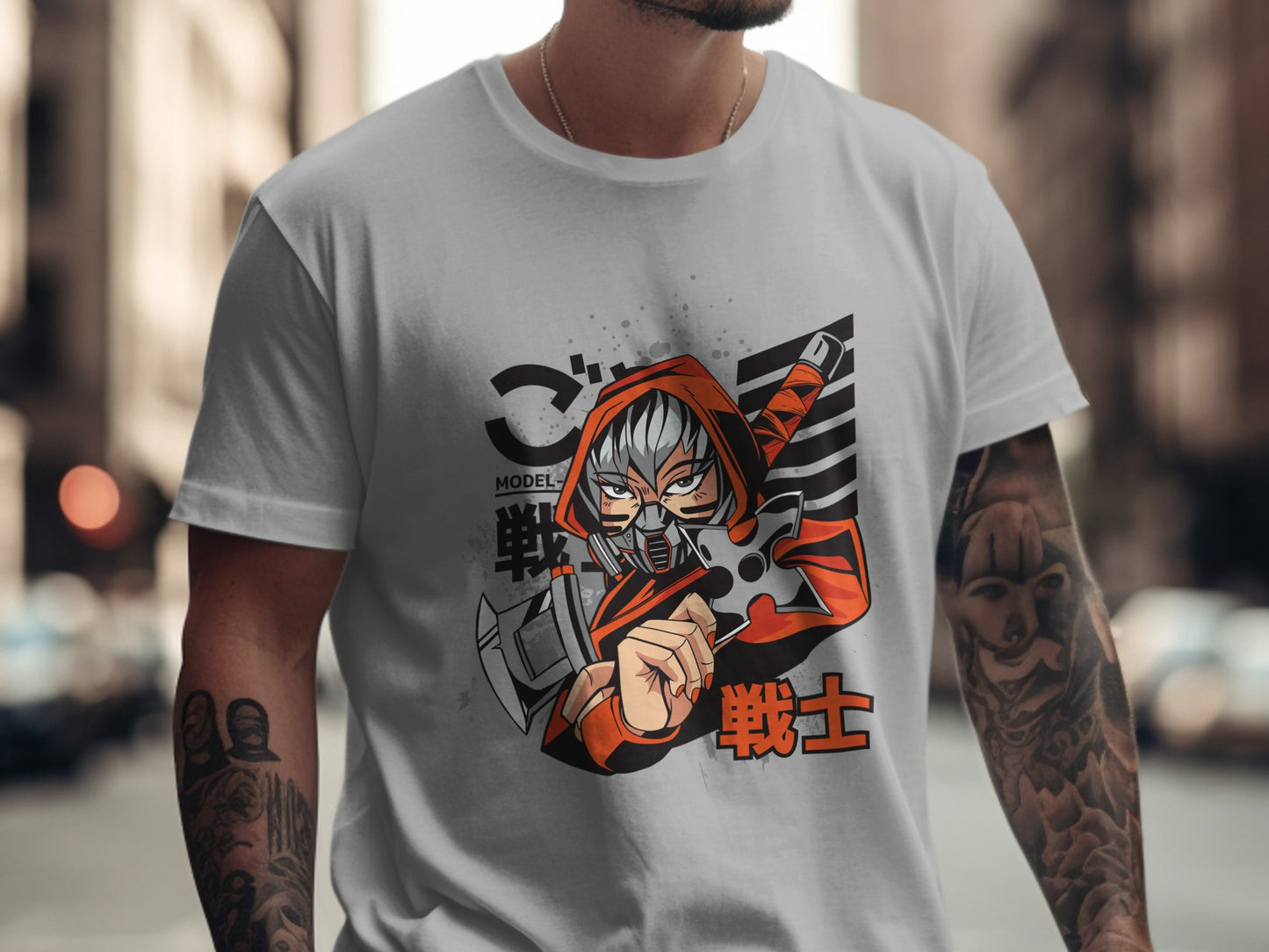 Stylish Streetwear Anime-Themed Graphic T-Shirt