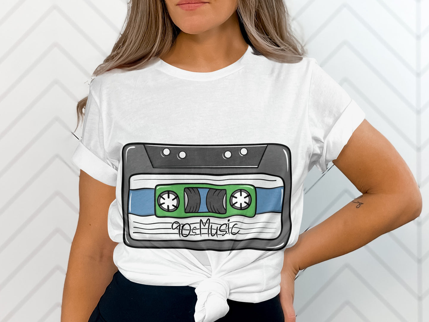 Retro Cassette Tape 90s Music Graphic T-Shirt