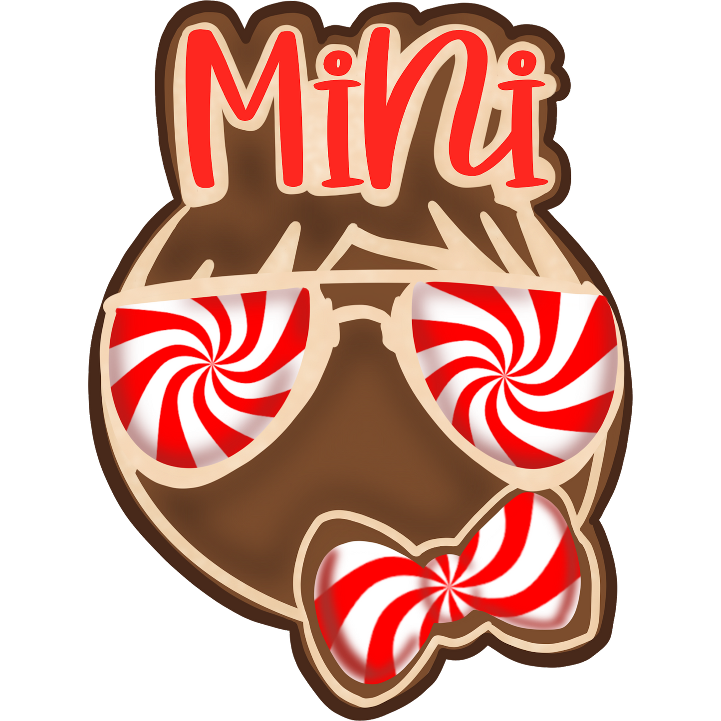 Mini Sunglasses Peppermint Bow Tie Décor