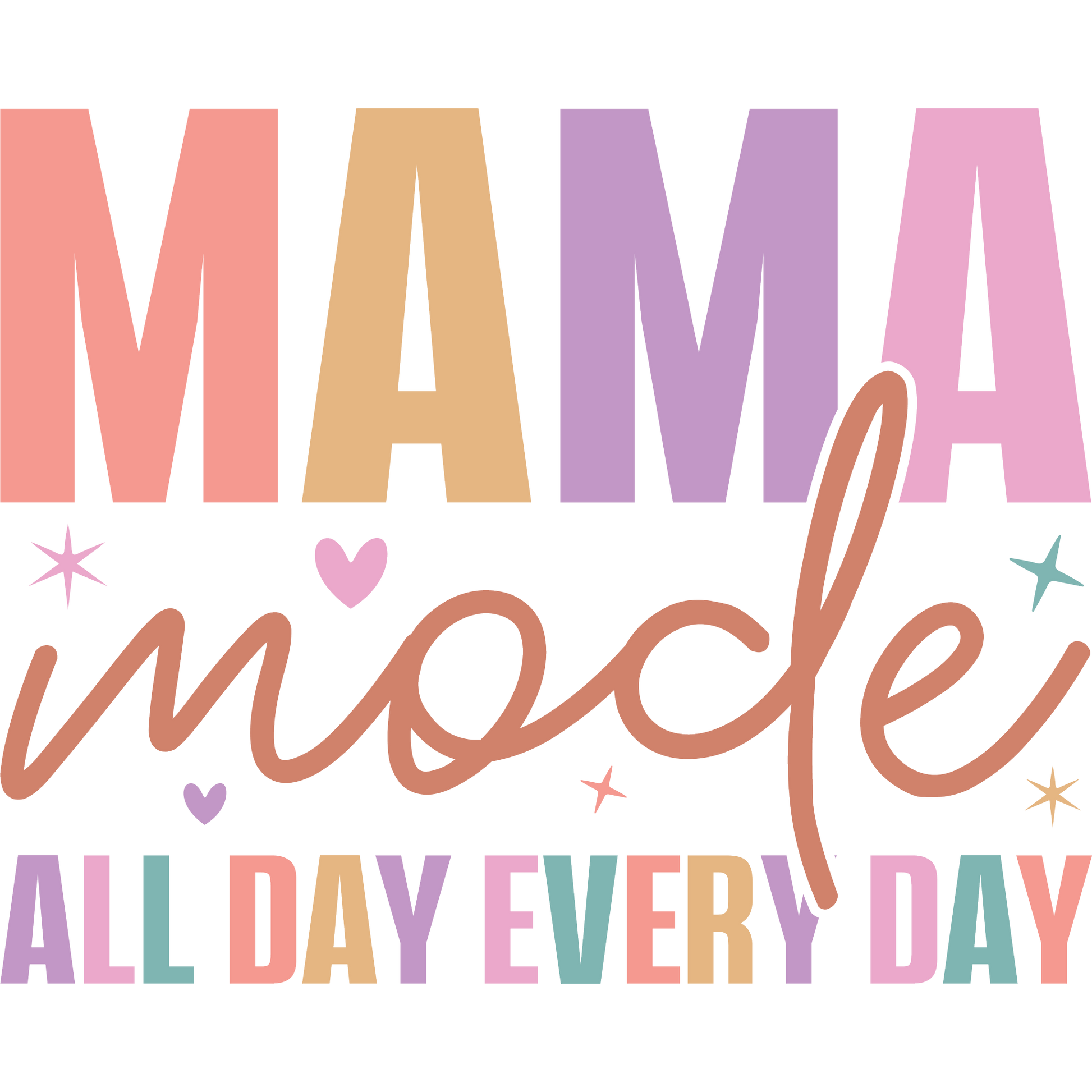 Mama Mode All Day Every Day Graphic Tee Product