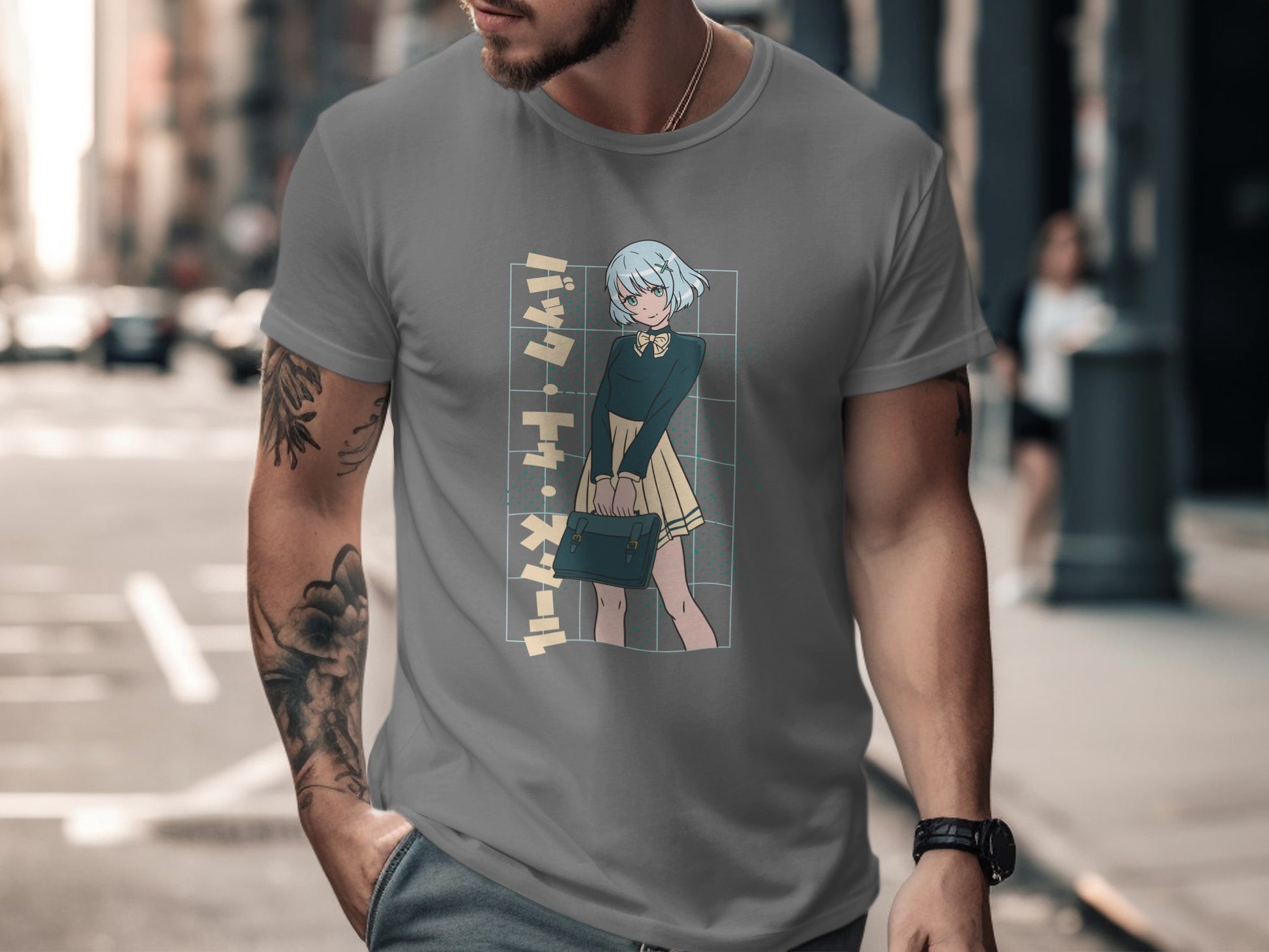 Stylish Graphic Tee Featuring Anime Character Art Kawaii