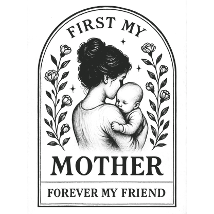 First My Mother Forever My Friend Art Print
