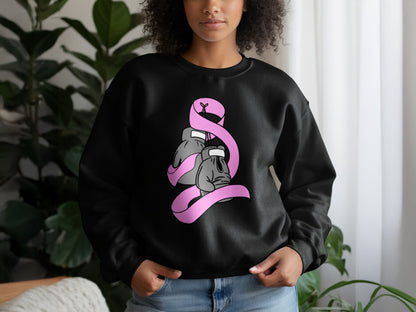 Stylish sweatshirt with trendy graphic design print