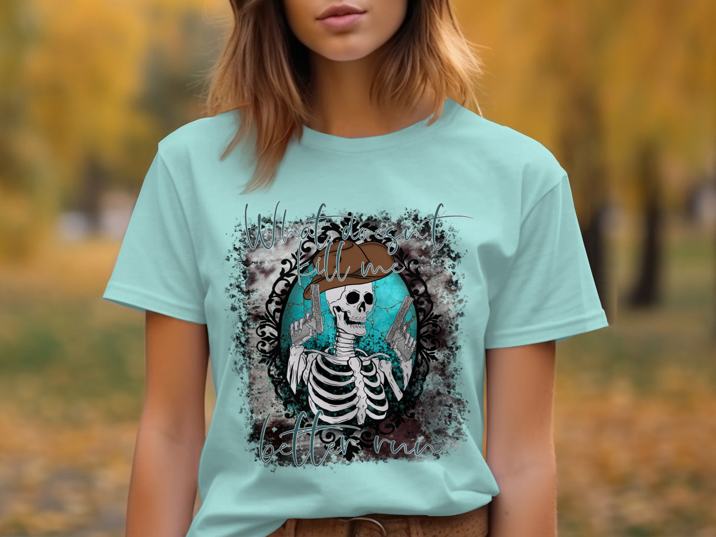 Skull with Wings Graphic T-Shirt Perfect for Halloween