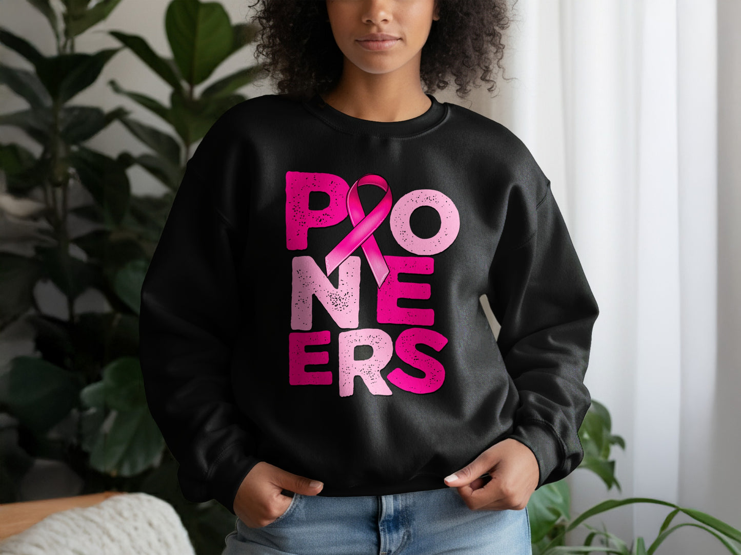 Breast Cancer Awareness Pink Ribbon Pioneers Sweatshirt