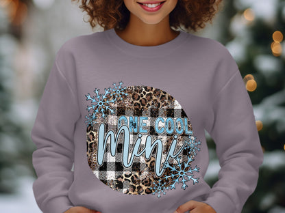 One Cool Mini Patterned Winter Sweatshirt