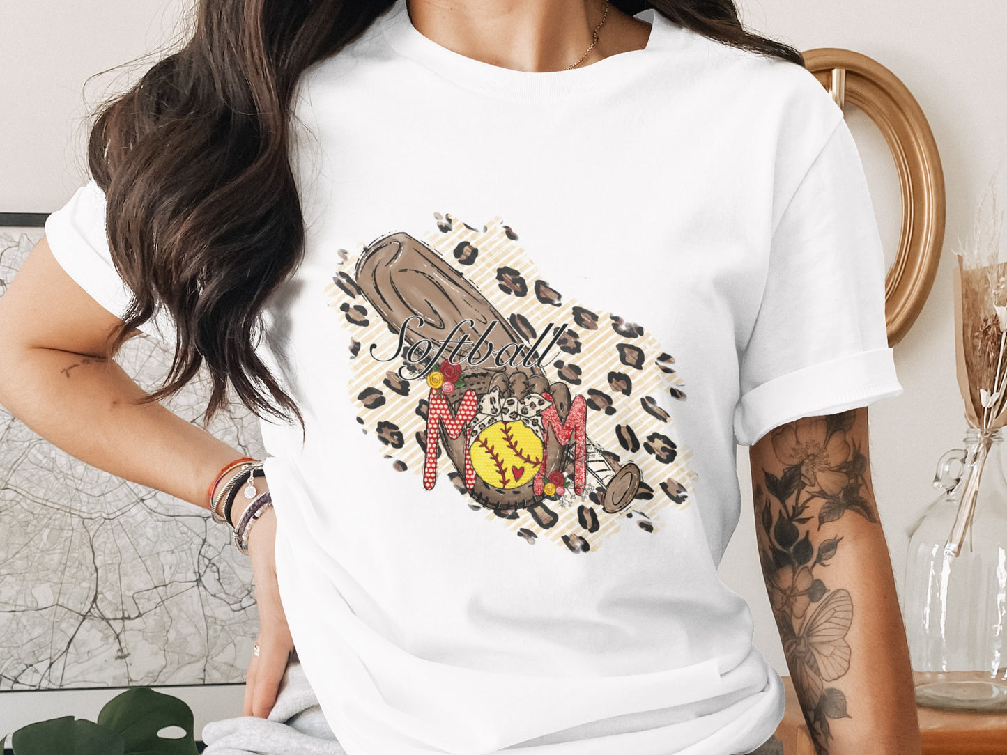 Softball Mom Graphic T-Shirt for Sports Lovers