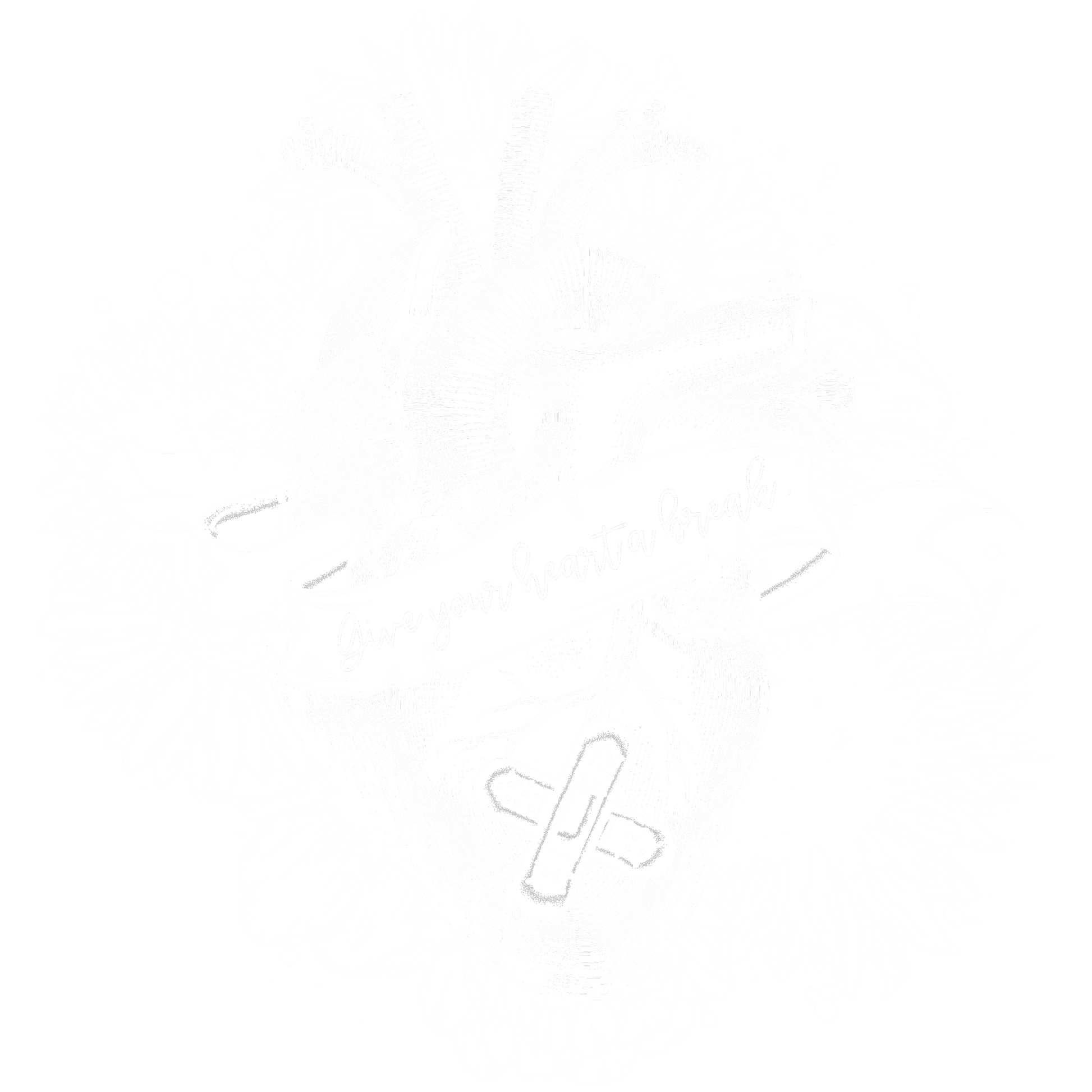 Give Your Heart a Break Graphic Design Apparel