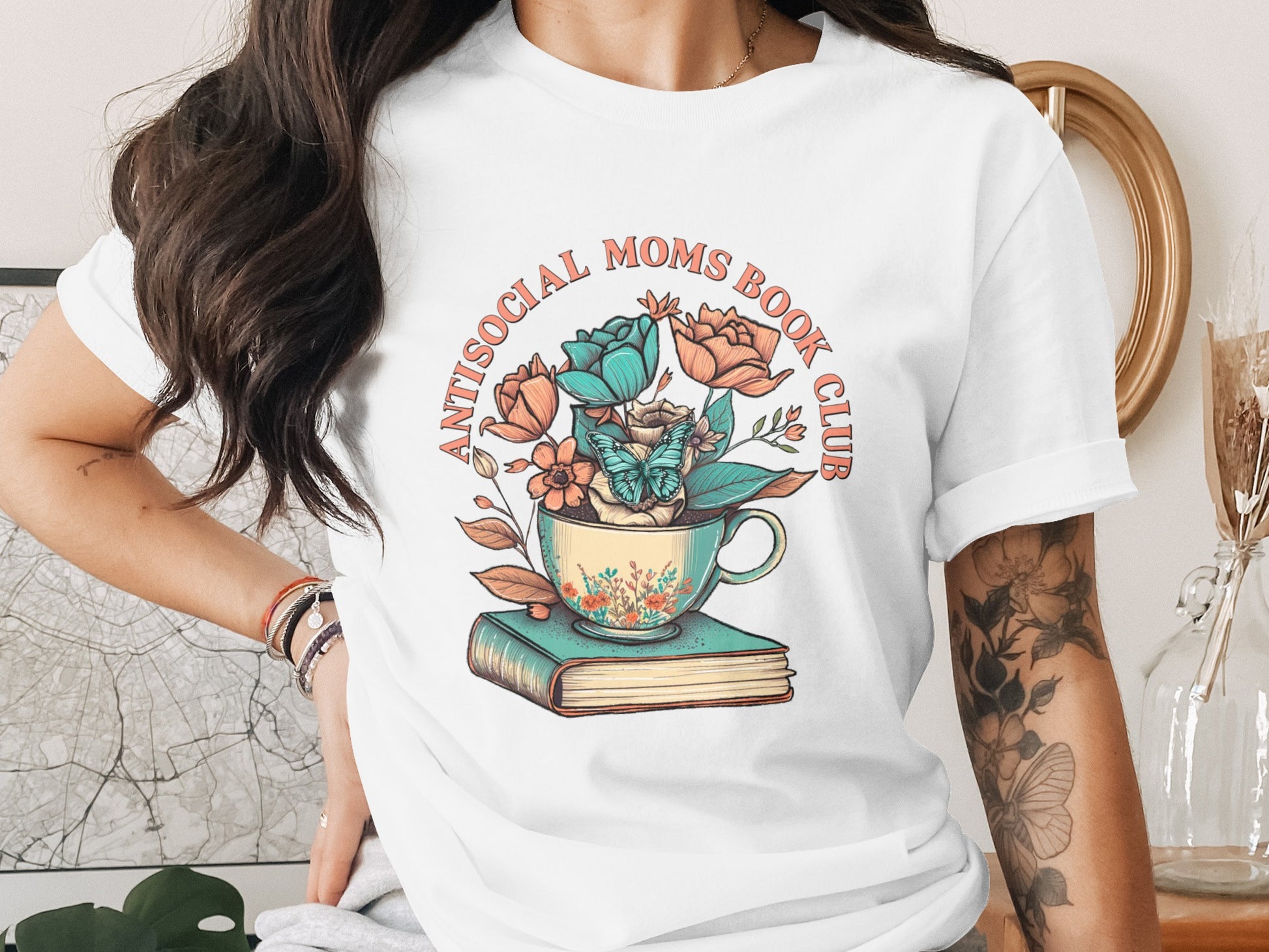 Antisocial Moms Book Club Graphic Tee Product