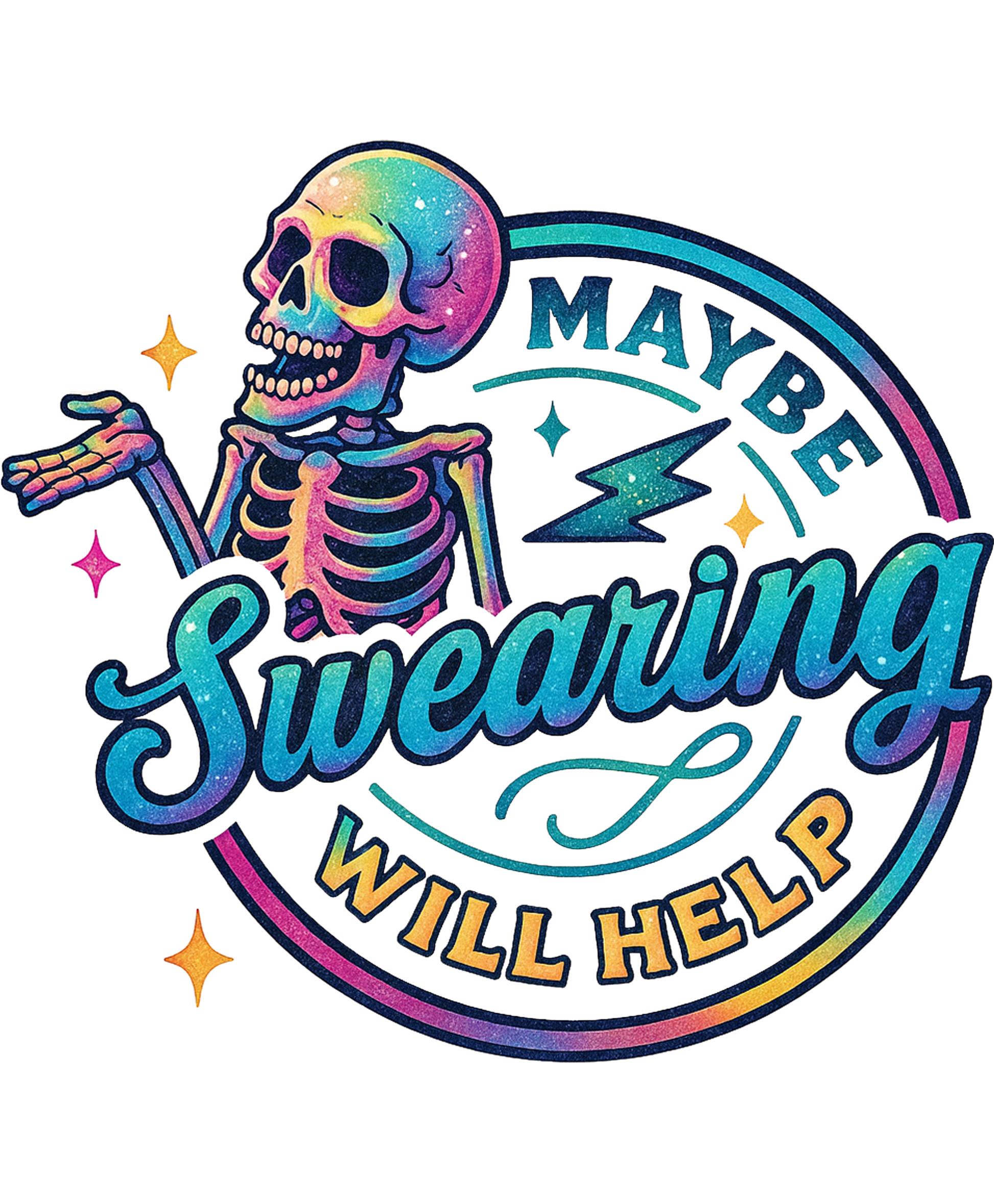 Maybe Swearing Will Help Brightly Colored Design