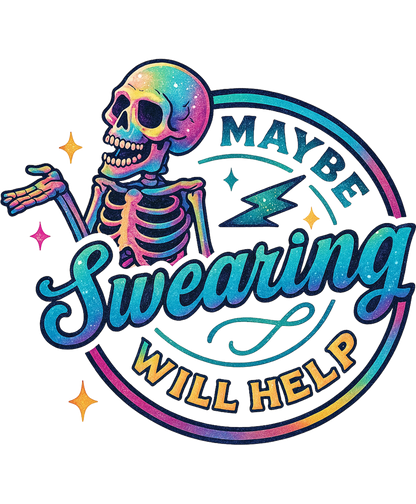 Maybe Swearing Will Help Brightly Colored Design