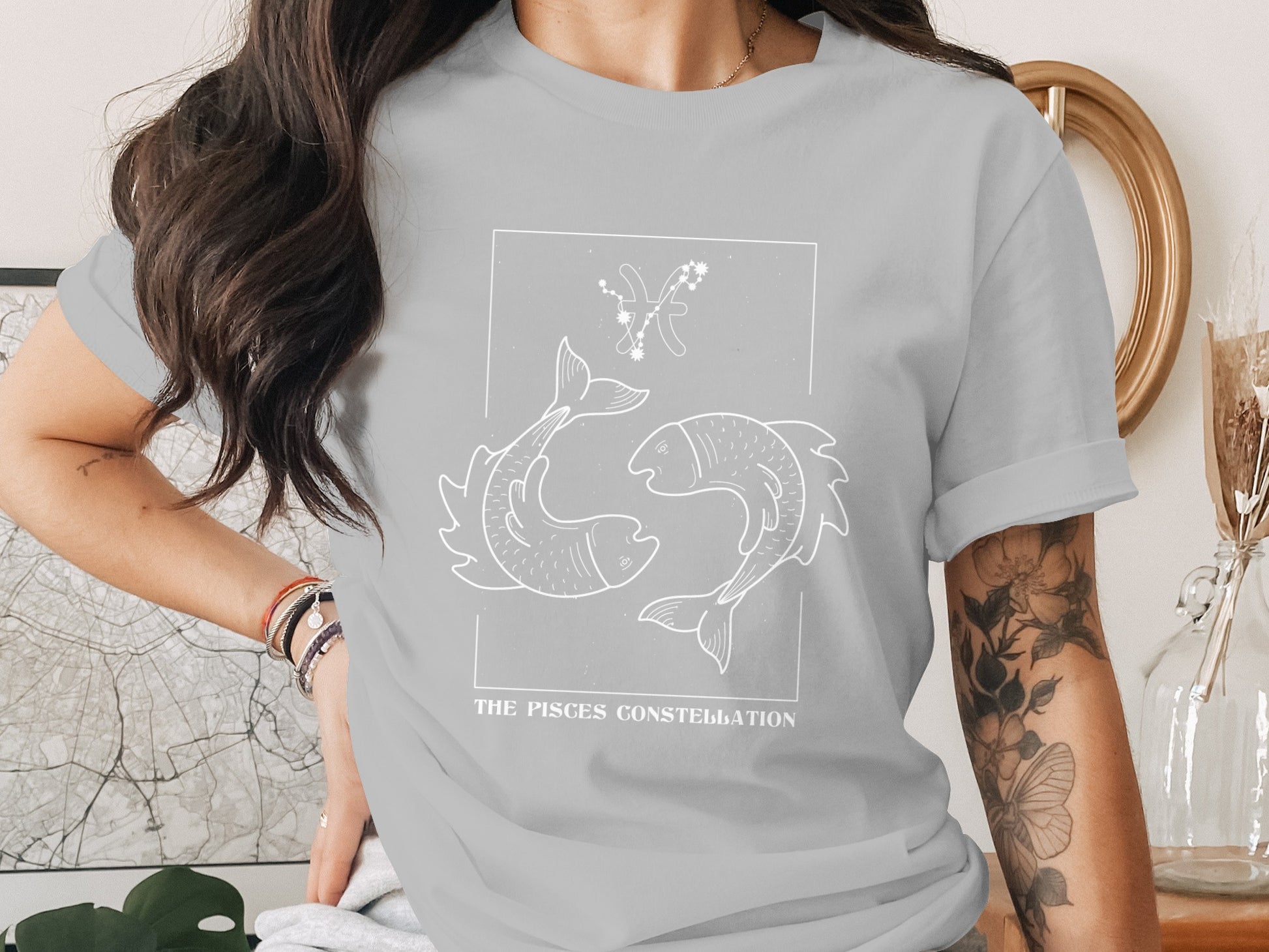 The Pisces Constellation Zodiac Graphic Tee