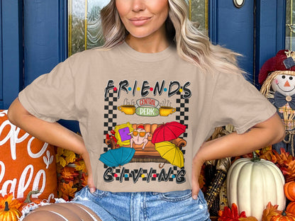 Friends Thanksgiving Central Perk Themed T-shirt