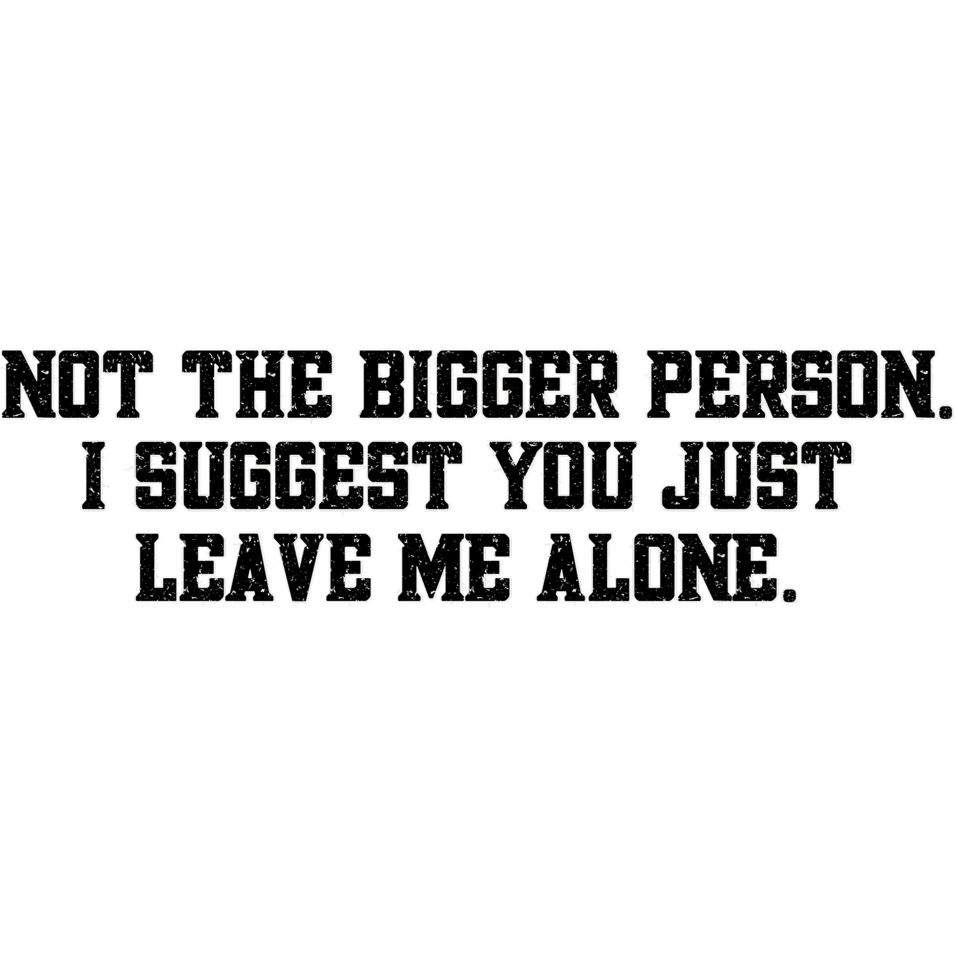 Not The Bigger Person I Suggest You Leave Me Alone product