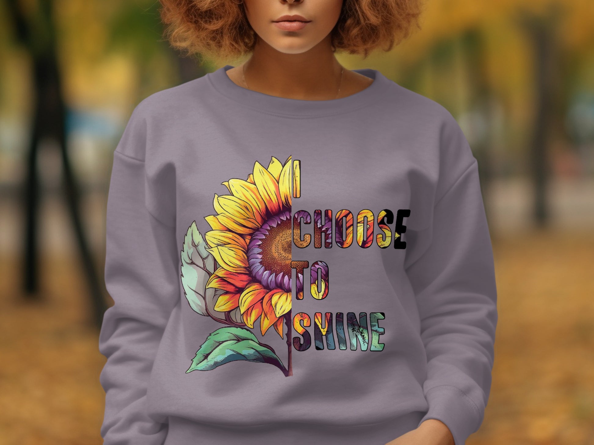 I Choose To Shine Sunflower Design Sweatshirt product