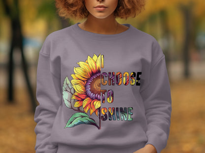 I Choose To Shine Sunflower Design Sweatshirt product