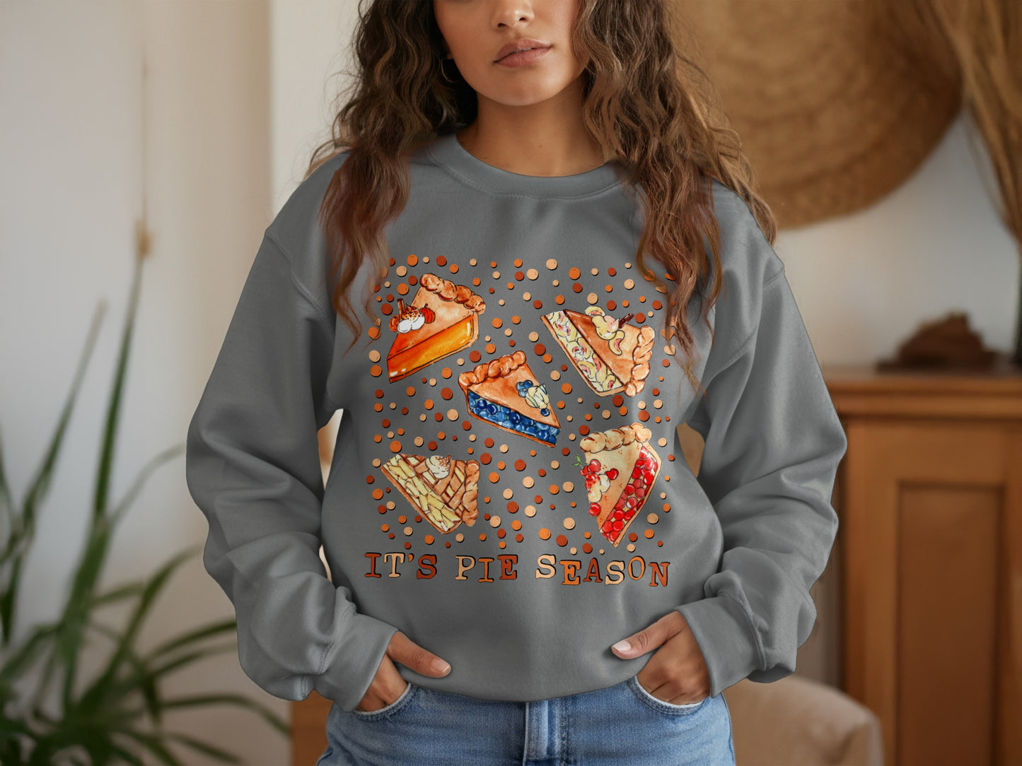 It's Pie Season Graphic Sweatshirt Casual Wear