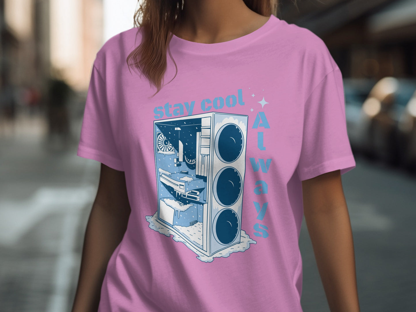 Stay Cool Always Design Graphic T-shirt