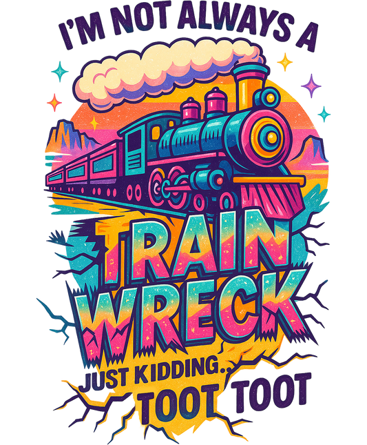 I'm Not Always A Train Wreck Just Kidding Toot Toot
