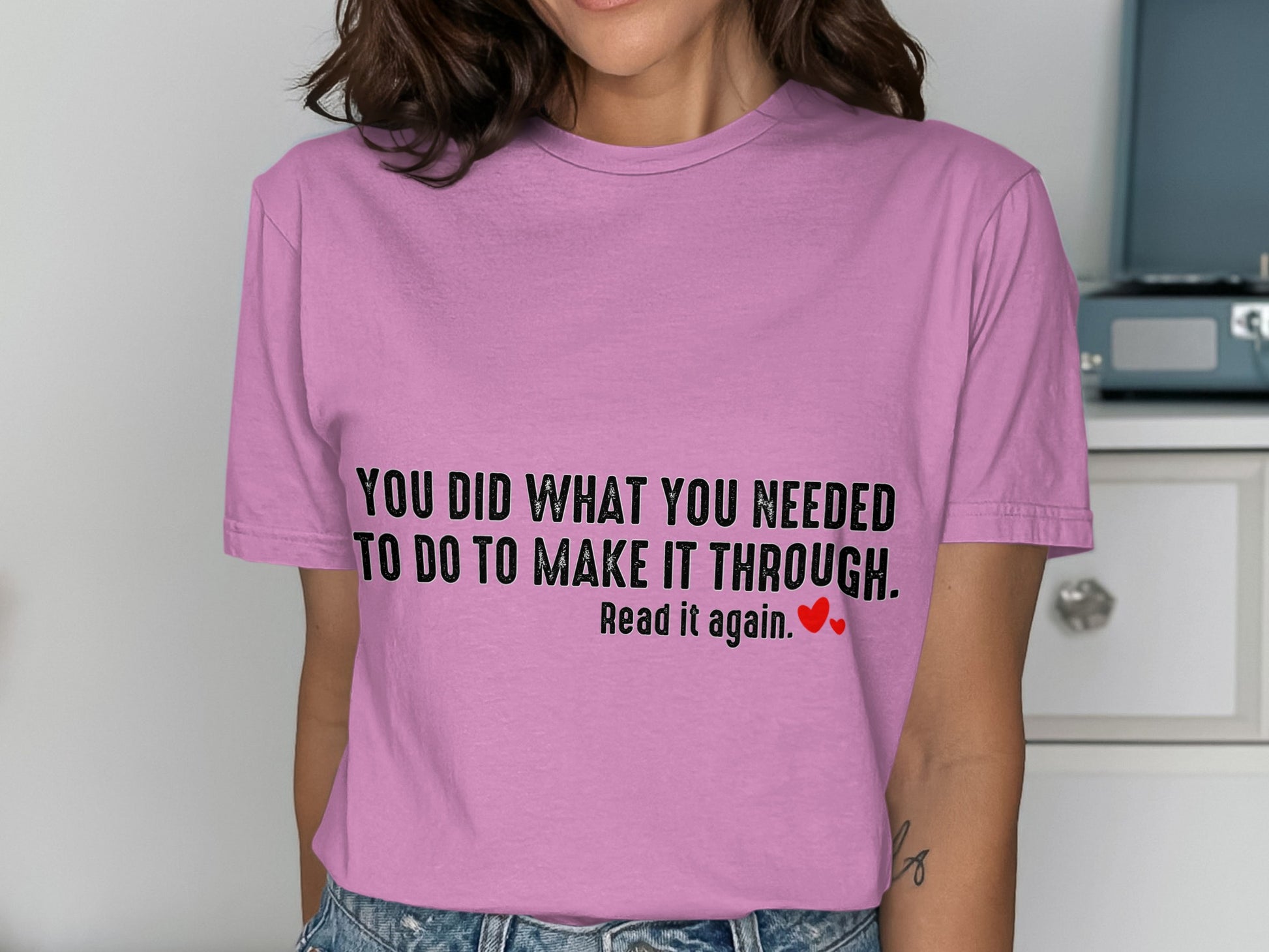 Inspirational Graphic Tee with Motivational Quote