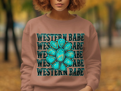 Western Babe Graphic Sweatshirt Apparel