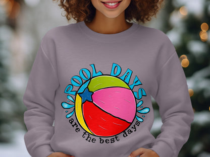 Pool Days Retro-Inspired Sweatshirt